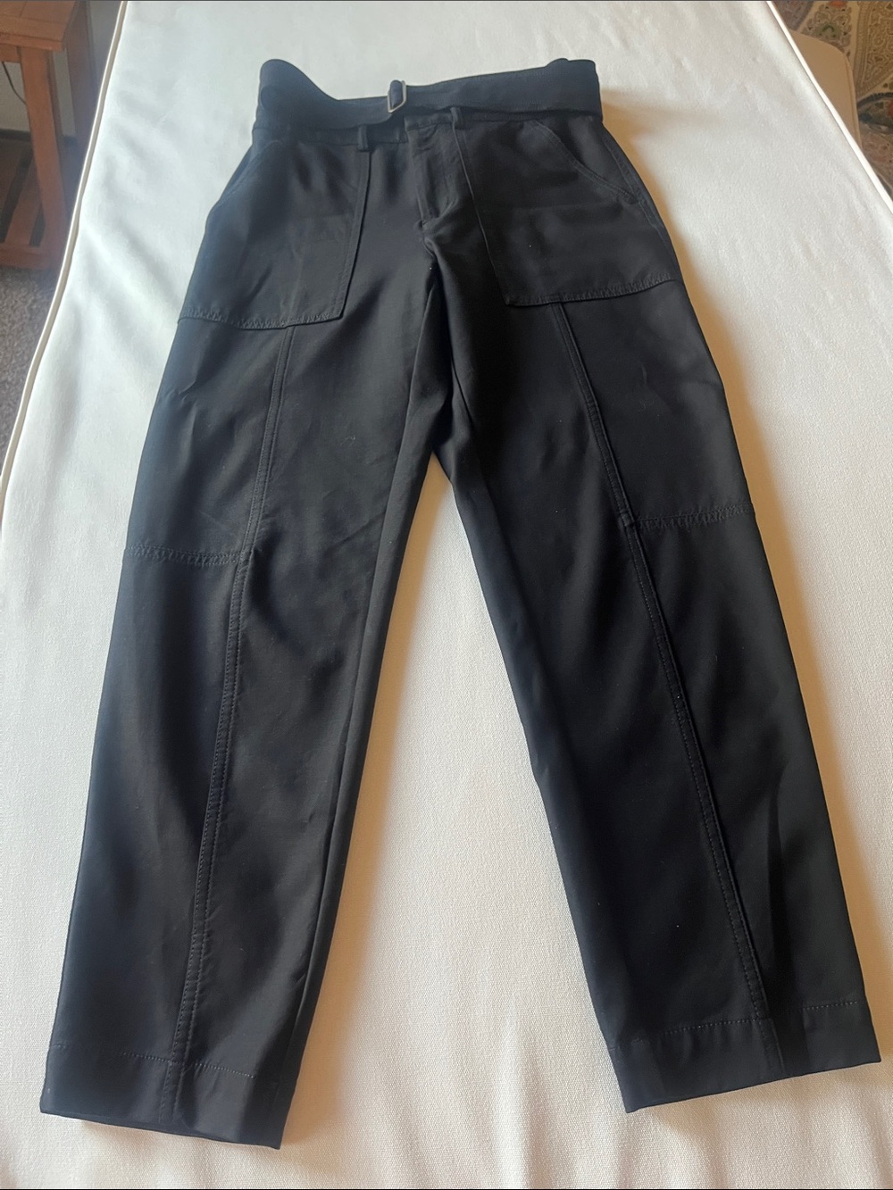 Banana Republic Black Straight-Leg Utility Pants